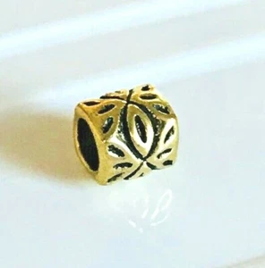 Antique FILIGREE Gold Vintage European Bead CHARM Spacer suit Bracelet Necklace - Picture 1 of 2
