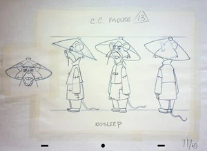 The Country Mouse and the City Mouse Adventures Production Hand Drawn Model Cel - Picture 1 of 2