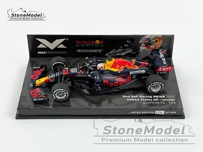 Red Bull F1 RB16B Max Verstappen US GP Acura 2021 World Champion 1:43 MINICHAMPS - Image 1 of 4