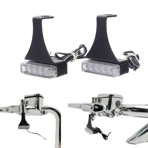 Amber Mini Motorcycle LED Tail Rear Light License Number Plate Lamp Universal - Picture 1 of 11