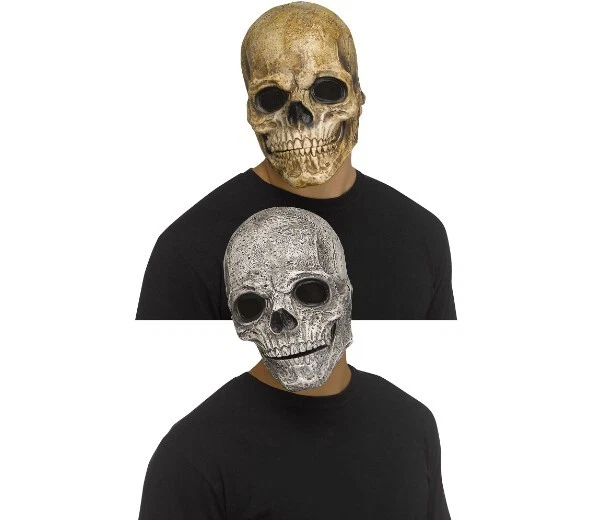 Mouth Moving Skull Mask - Latex - Costume Accessory - One Size - 2 Colors - Image 1 of 4