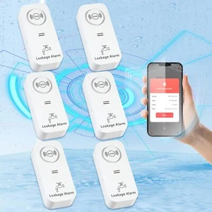 Aplicación detector de fugas de agua WiFi alerta adecuada para cocina almacén lavandería inodoro - Imagen 1 de 12