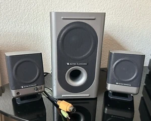 Altec Lansing Amplified Speaker System Model 221 with Powered Subwoofer - Picture 1 of 3