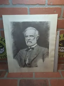 Robert E Lee Pencil Drawing Print - Picture 1 of 7