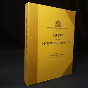 1946 Report Development Committee KENYA 2 Vol + Case. SIR GILBERT RENNIE Signed - Imagen 1 de 11