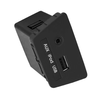 AUX USB iPod Jack for Tucson ix35 2010 2011 2012 2013 2014 2015 Black Plastic - Image 1 of 4