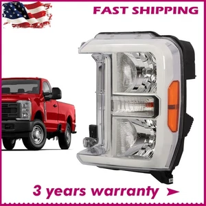 Halogen Headlight Driver Left W/Bulbs For 2023-2024 Ford F250 F350 SuperDuty - Picture 1 of 9
