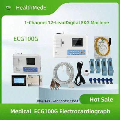 Medical ECG100G Electrocardiograph - 1-Channel 12-Lead Digital EKG Machine - Image 1 of 4