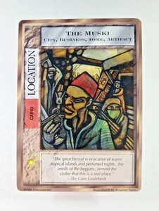 The Muski - Mythos CCG tarjeta (1996 Chaosium) Ubicación, Cairo Cthulhu Lovecraft - Imagen 1 de 2