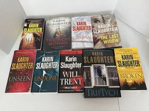 LOT OF 9 KARIN SLAUGHTER Thriller Paperback Books ASSORTED CRIME - Bild 1 von 4