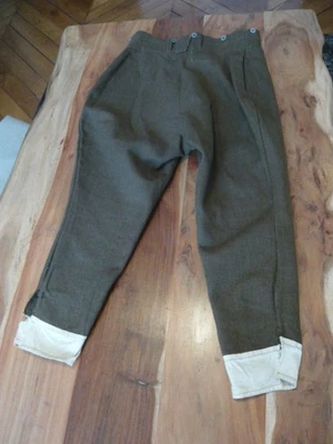 PANTALON CULOTTE KAKI TROUPE FRANCE 40 - Photo 1/4