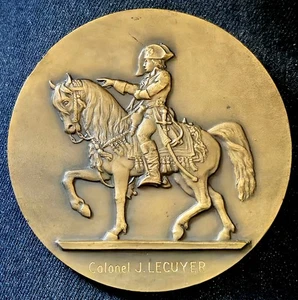 Dépt 78 St Cyr - Belle Méd. 79,5mm - École Spéciale Militaire  Colonel LECUYER - Picture 1 of 4