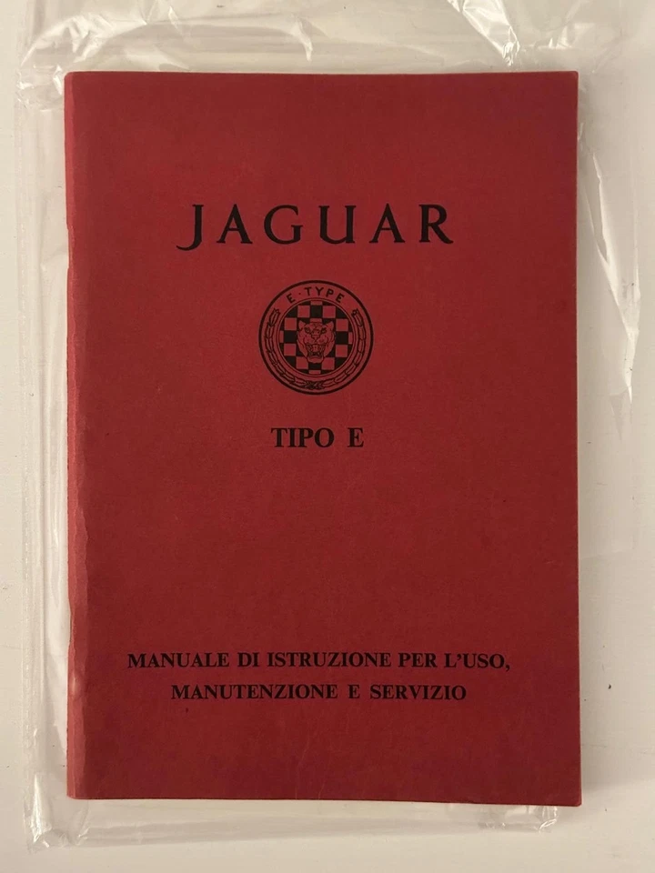 ORIGINALE!!! istruzioni per l'uso, manutenzione e servizio JAGUAR  tipo E - Immagine 1 di 1