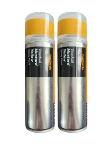 2 x Pintura en aerosol Halfords Vauxhall amarillo mostaza 300 ml - Imagen 1 de 1