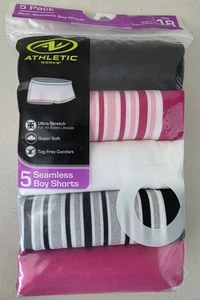 Girls Seamless Boy Shorts Athletic Works Pack of 5 Size 18 New - Picture 1 of 8