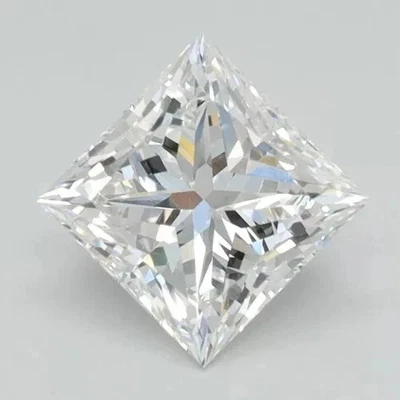 Diamante CVD cultivado en laboratorio certificado IGI 1,20 quilates corte princesa color F VS1 claridad Foto 1 de 4