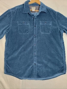 Camisa LL Bean Para Hombres L Pana Ajuste Tradicional Bolsillos con Botones Cuna Orgánica - Imagen 1 de 7