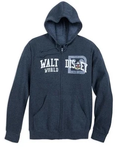 Adult Hoodie Disney World Mickey Logo Full Zip Large Bought At Disney - Picture 1 of 7