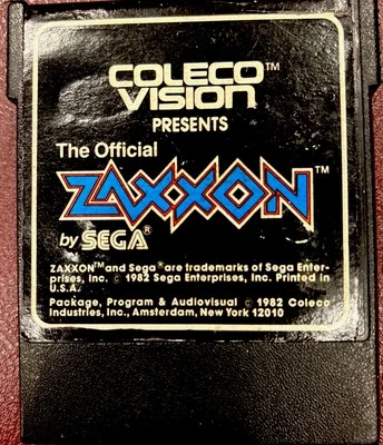 Zaxxon By Sega ( Colecovision, 1982 ) CARTRIDGE ONLY (C) The Official - Image 1 of 2