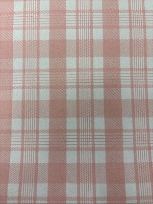 Caravel Curtains Cotton Fabric - Pink & White Gingham Check - Arts & Craft - Image 1 of 4