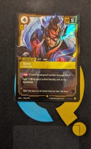 Sett - Kingpin 240a/298 arte alternativo Riftbound League of Legends - Imagen 1 de 3