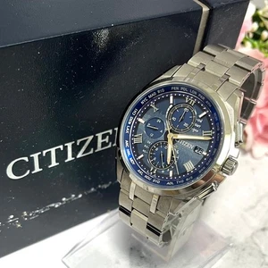 Reloj Citizen Attesa AT8041‐71L Eco‐Drive Radio Limitado Esfera Azul Super Titanio - Imagen 1 de 14