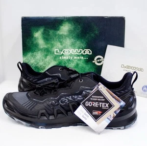 New Lowa Merger GTX Lo Hiking Black Lace Sport Shoes Men’s Size 11.5 NIB - Picture 1 of 13