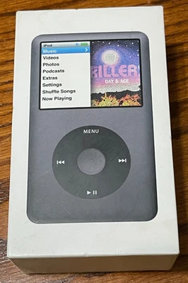 Apple iPod Classic 7th Gen 160 GB AAC MP3 Media Player MC297LL/A Black Very Good - Image 1 of 4