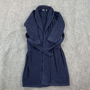 Polo Ralph Lauren Morgenmantel Herren One Size Navy Frottee Schalkragen Rot Pony - Bild 1 von 8
