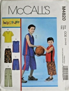 Pantalones cortos y pantalones de carga para niños McCall's 4820 patrón de costura 3-4-5-6 - Imagen 1 de 2