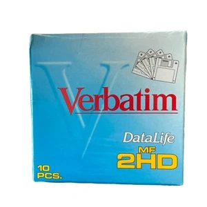Factory Sealed Verbatim DataLife MF-2HD -- 10 EA From New Factory Case - Afbeelding 1 van 6