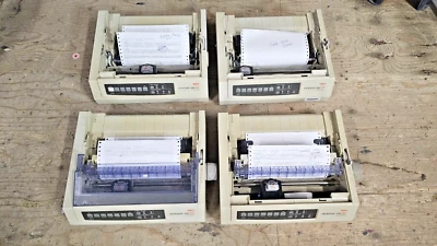 Oki MICROLINE 320 Turbo 9 Pin Dot Matrix Printer - LOT OF 4 - Image 1 of 4
