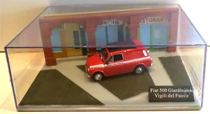 FIAT 500 GIARDINIERA VIGILI DEL FUOCO DIORAMA - HACHETTE - 1:43 - Foto 1 di 1