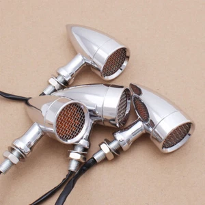 Motorcycle LED Mesh Bullet Turn Signal Light For Honda Shadow Spirit VT 1100 750 - Imagen 1 de 12
