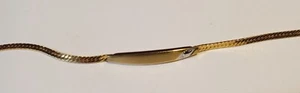 Vintage Speidel USA Two Tone Gold ID Bracelet with Silver Heart - NOS - Picture 1 of 4