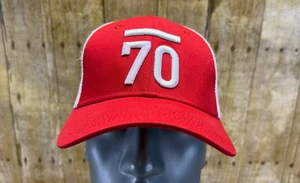 Sub 70 Subseventy Golf Trucker Mesh Snapback Hat Cap Red White - Picture 1 of 8