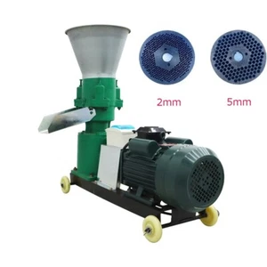 Feed Pellet Mill Machine 220V Fodder Press Pelletizer 2&5mm Plate(239175+239548) - Picture 1 of 24