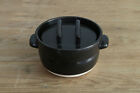 Banko ware 2-Go Rice Pot Donabe Clay Pot Earthen Black Made in Japan 