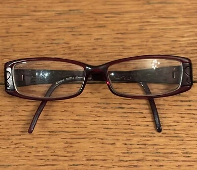 Monturas de gafas Laura Ashley Dahlia Currant 50-14-130 dorado borde completo N822 Foto 1 de 4