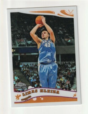 linas kleiza 2005-06 topps chrome refractor 488/999 nuggets - Image 1 of 2