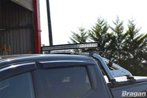 12v/24v 42.4" DRL Spot Light Flood LED Light Bar Black Aluminium Truck Van 4x4 - Picture 1 of 12