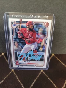 JO ADELL - Signed - Autograph - Bowman - #10 Rookie Card - COA w/Hologram - Picture 1 of 5
