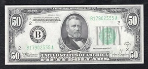 FR. 2105-B 1934-C $50 FRN FEDERAL RESERVE NOTE NEW YORK, NY GEM UNCIRCULATED - Picture 1 of 2