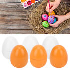 6pcs Realistic Wooden Fake Eggs Easter Eggs Children Play Kitchen Game Food Toy