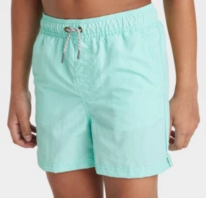 NEW Boys Swim Trunks Bottoms Art Class - Target - Solid Light Blue Size Medium - Picture 1 of 3