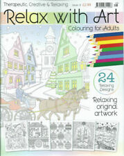 Relax With Art Colouring Book for Adults Issue 10 FREEPOST UK