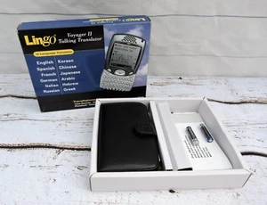 Lingo Voyager II Talking 12 Language Translator w/ Box, Case & Instructions - Picture 1 of 9