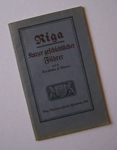 Orig. Reise-Führer v. 1918 Riga an der Düna mit Stadt-Plan, Lettland, Baltikum - Bild 1 von 7