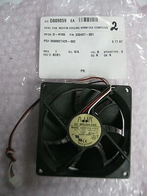 ADDA AD0912HS-A76GL DC BRUSHLESS FAN  12V   0.25A    3Pin Connector - Image 1 of 3