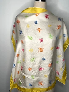 Jean Casanave - Vintage Silk Scarf - Multi Color Ladybugs- Signed - Picture 1 of 3
